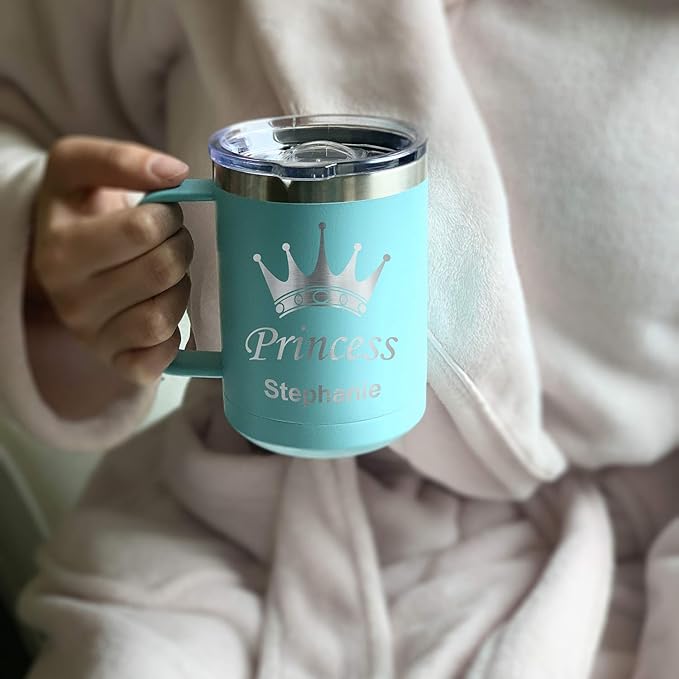 LaserGram 15oz Vacuum Insulated Coffee Mug, Sushi, Personalized Engraving Included (Stainless Steel)