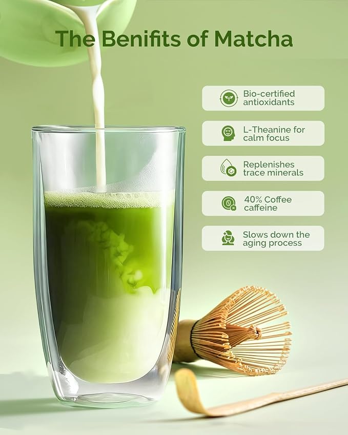 Maestri House Premium Matcha Green Tea Powder, First Harvest Culinary Grade, 100% Pure Unsweetened Organic, Rich Flavor for Tea, Lattes, Baking & Desserts, Non-GMO, Vegan (3.53oz/100g)