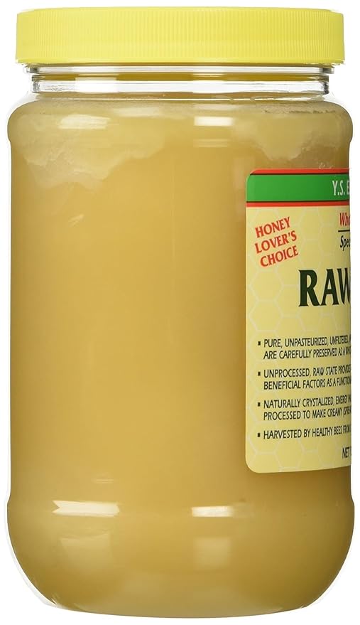 Y.S. Bee Farms Organic Honey Raw Unfiltered - 22 oz 2 Pack - U.S. Grade A Raw Honey, Packed by ILIOS