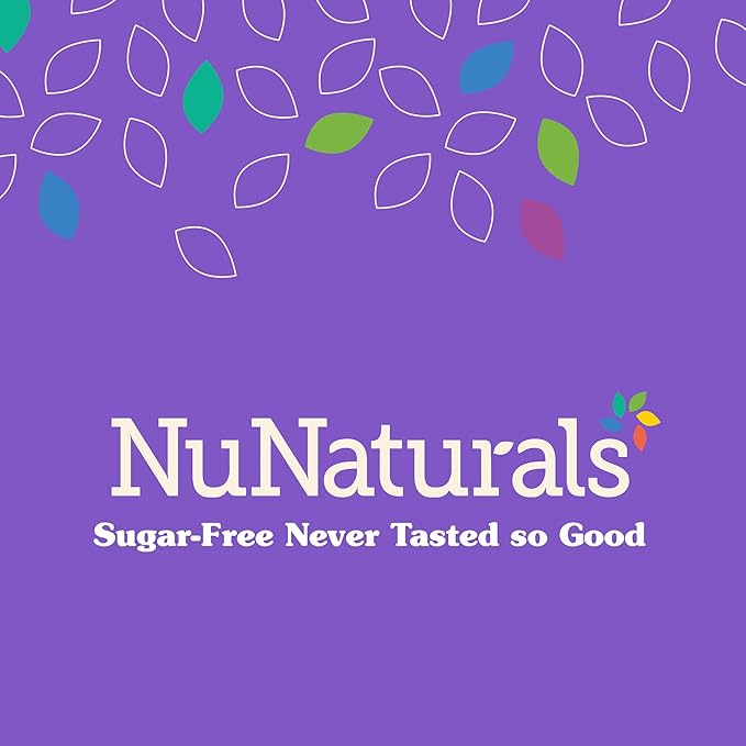 NuNaturals White Stevia Powder Packets, Single-Serve, Zero Calorie Sugar Substitute, 100 count