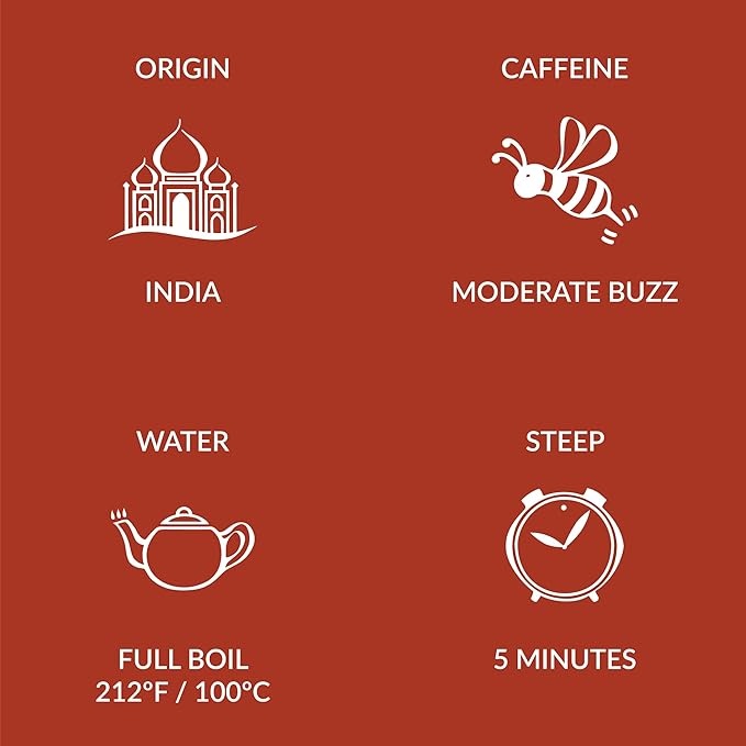 Two Leaves and a Bud Organic Mountain High Chai Tea Bags, Whole Leaf Black Tea and Spices in Compostable Sachets, 100 Count (Pack of 1)