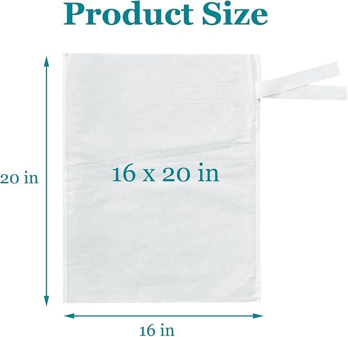 Yzurbu 100pcs 16''x20'' Cold Brew Coffee Filter Bags, No Mess Disposable Filter Bag with Straps for Coffee Shop 5-Gallon Systems