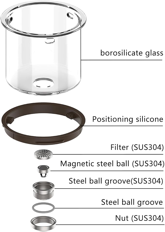 Small 25.4oz Enchanted Glass Teapot, YJX Magnetic Brewing Tea Pot Designed for Convenience, Witchcraft Magic Tea with Infuser for Loose Leaf and Herbal Teas(750ml)