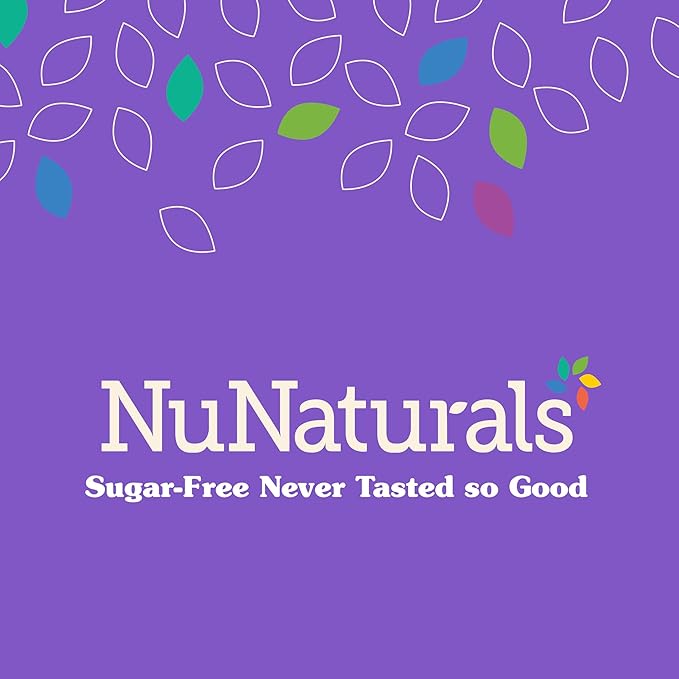 NuNaturals All-Natural Monk Fruit Liquid Plant-Based Sweetener, Zero-Calorie, Low Glycemic, 2 oz