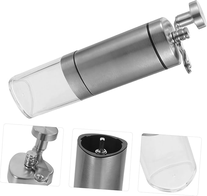 Manual Coffee Bean Grinder Stainless Crank Grinder Bean Pepper Mill for Home Office Travel Camping