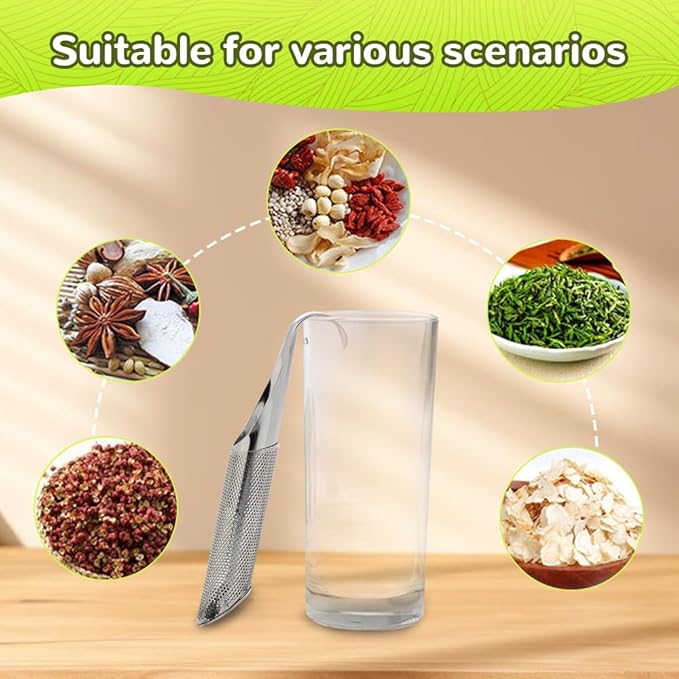 2 PCS Stainless Steel Tea Diffuser, 2025 New Loose Tea Leaf Steeper, Portable Tea Infuser for Loose Tea Office and Home, Easy Clean Tea Steeper for Tea Lovers (2)