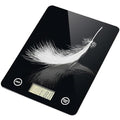 Digital Kitchen Scale, Food Scale with Tempered Glass, Grams and Ounces, 1g High Accuracy for Baking, Cooking, Food (Black Glass)