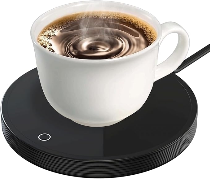 Coffee Mug Warmer with 2 Temp Settings & Auto Shut Off, Electric Beverage Warmer for Office/Home/Travel, Keep Coffee, Tea, Milk Hot - Safety