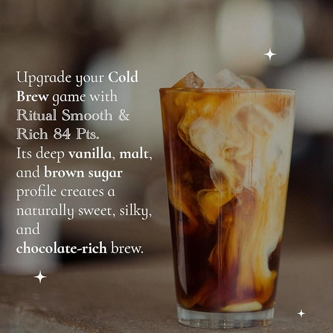 Ritual Specialty Coffee - Colombian Single Origin Whole Bean Gourmet, Smooth & Rich Profile, 84+ SCA Score (Caramel, Vanilla & Cocoa), Medium Roast - 12oz (340g) 100% Castillo Variety