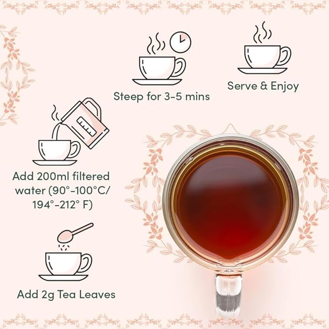 VAHDAM, BLUSH - Assorted Christmas Tea Gift Set for Women (3 Premium Teas) Tin Caddy Presentation Box | Loose Leaf Teas | Gluten Free & Non GMO | Gifts for Her | Holiday Tea