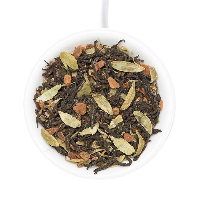 VAHDAM Maharani Chai Oolong Tea (50 Cups) | 100% NATURAL SPICES | Masala Chai Tea Loose Leaf | Cardamom, Cinnamon, Clove, Black Pepper | Spiced Chai Tea | Brew Hot or Iced | 100gm