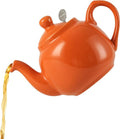 London Pottery Farmhouse Teapot with Infuser, Ceramic, Orange, 2 Cup (600 ml)
