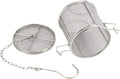 Tea Infuser, Stainless Steel Construction Wire Mesh Design Multifunctional Use, Seasoning Strainer Basket Filter, Silver 10x10cm, for Kitchen Cooking Tea Soup Infusion