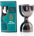 Double Bell Jigger by Bull In China - 0.25oz to 2oz Measures for Cocktails, Bars & Bartenders (Gunmetal Black)