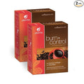 Burn + Control Instant Coffee – Smooth Arabica Blend with Garcinia & Yerba Mate – Supports Metabolism & Daily Energy – Convenient Slim-Style Coffee Mix (2 box/48 serv.)
