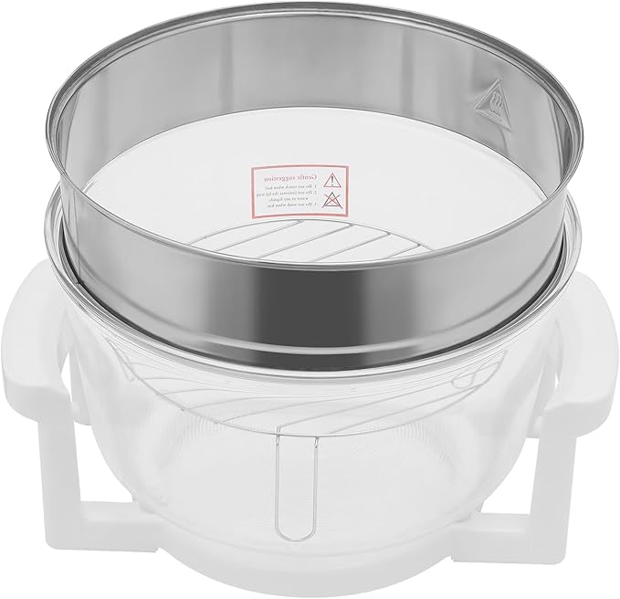 17L/17.96Qt Glass Air Fryer Turbo Air Fryer Mechanical Turbo with 360°Clear Glass View Halogen Oven Temperature Control Range 32-482℉1400W Convection Oven for Home and Restaurant Cooking