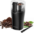 Electric Spice Grinder,300W Coffee Bean Grinder for Kitchen,Stainless Steel Removable Chamber,Up to 12 Cups, Easy for Coffee Beans,Spices,Herb,flaxseed and Nuts,Silver