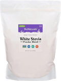 NuNaturals White Stevia Powder Blend, Plant-Based Sugar Substitute, Zero Calorie Sweetener, 5 lbs