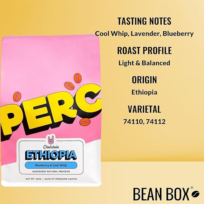 Ethiopia Chelchele - Roasted by Perc Coffee - Freshly Ground Coffee - 2 Pound Bag