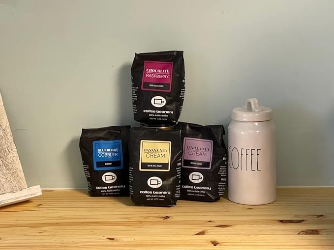 Vanilla Macadamia Nut Flavored Coffee SWP Decaf, Specialty Arabica Coffee, Medium Roast, 12 ounce, Whole Bean
