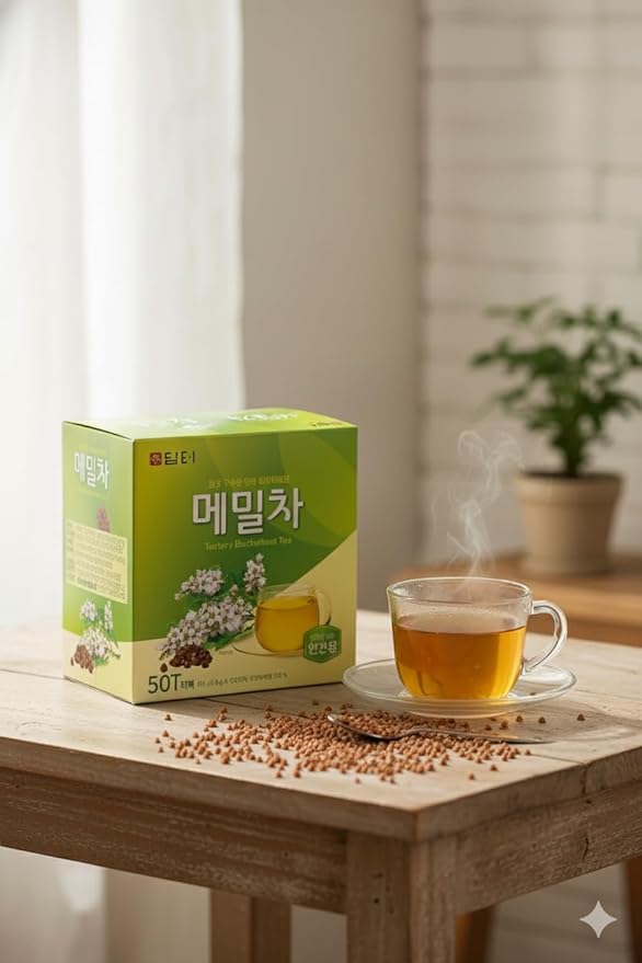 Damtuh Tartary Buckwheat Tea – Nutty & Refreshing Herbal Tea, Caffeine-Free, 100 Tea Bags (1.5g each)