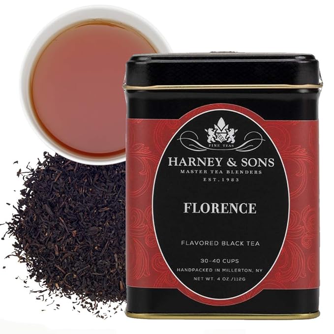 Harney & Sons Florence | 4oz Tin of Loose Chocolate Hazelnut Black Tea