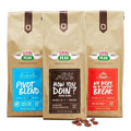 Central Perk Whole Bean Variety Pack - 100% Arabica Coffee Beans, Includes Medium, Medium Dark & Dark Roast Blends, "How You Doin", "Pivot" & "We Were On a Coffee Break", 3 x 10oz Bags