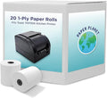 1-Ply White Bond Paper for Toast Kitchen Printer by Paper Planet | 20 Rolls | Compatible with TKP300 SNBC BTP-M300