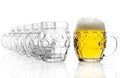 Stlzle Lausitz Tbinger Eye Jug, Pint Glass, Ball, with Fill Mark, Traditional Design, Pack of 6, Dishwasher Safe (250 ml)