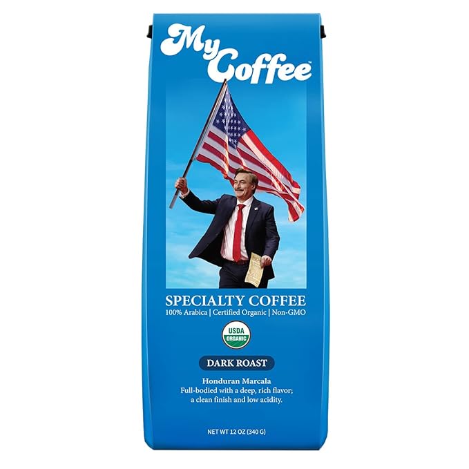 Whole Bean MyCoffee - Organic, Specialty Grade, 100% Arabica, Non-GMO Coffee [Dark Roast, 12oz Bag]