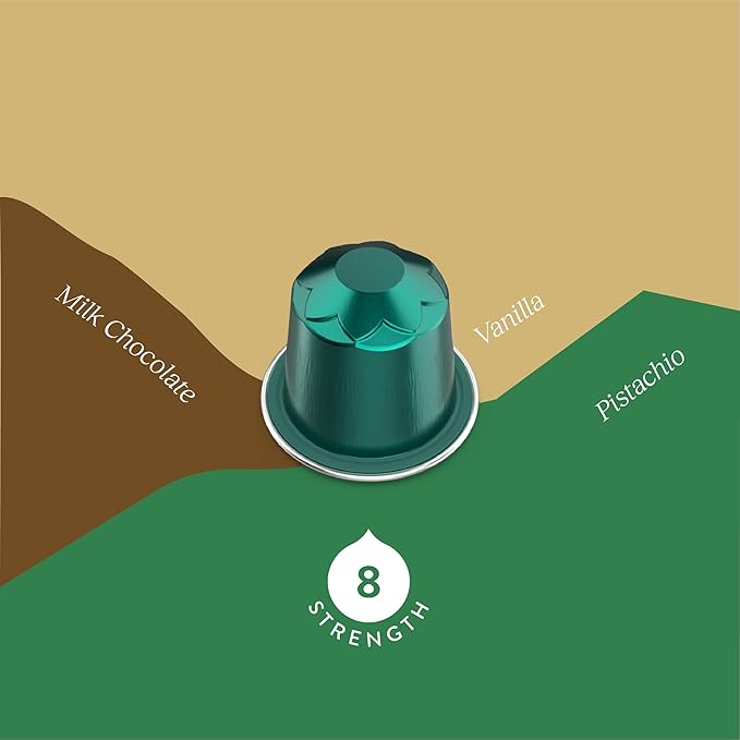 Cru Kafe Decaf USDA Organic Espresso Coffee Capsules (10 Pods) Fairtrade Coffee Pods Compatible with Nespresso Original Line and Pixie Machines