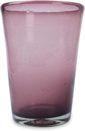 NOVICA Artisan Handblown Recycled Ecofriendly Tall Tumblers Purple Glass Drinkware Set 6 Mexico Tableware Glasses Water Hollywood Glam [ 5.5in H x 3.9in Diam. 15 Oz.] ' Amethyst' Set of 6