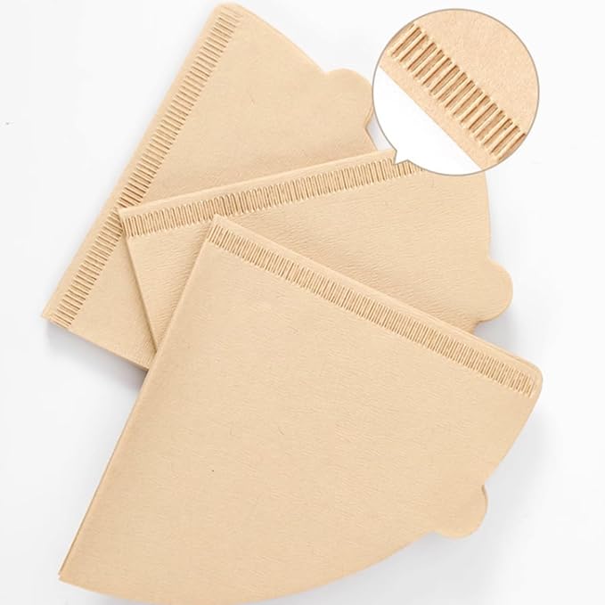 100Count Coffee Filters 1-4 Cups, Disposable Coffee Filters #4,Natural Filters Paper Used for Pour Over and Drip Coffee Maker (coffee filters #1-4 cup, 100, Count)