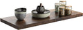Wall Shelf Set of 1, Rustic Brown Floating Shelves 24 in W x 10 in D x 1 in H, Wooden Floating Wall Shelf with Invisible Brackets for Living Room/Bedroom/Bathroom/Kitchen Storage and Decor