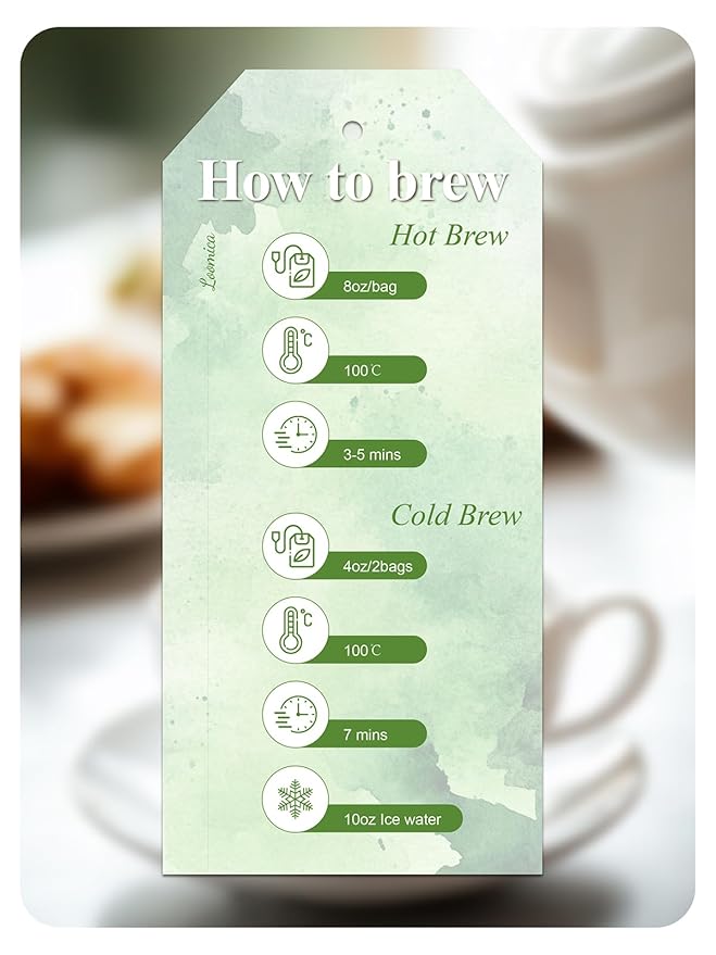 LOOMICA Organic Jasmine Green Tea Bags, Organic Green Tea with Jasmine Flowers, Refreshing & Aromatic, Floral Infusion for Relaxation, No Sugar Added, 20 Counts, (Pack of 2)