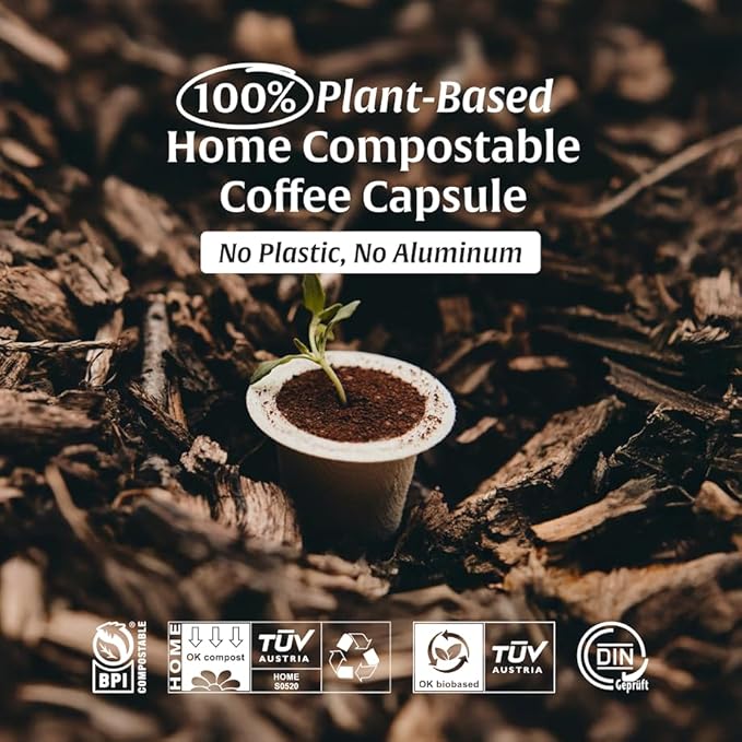 Artizan Coffee Roasters Organic Hemp Espresso Capsules For Nespresso Original | Hemp Fusion | 20 Compatible Compostable Pods