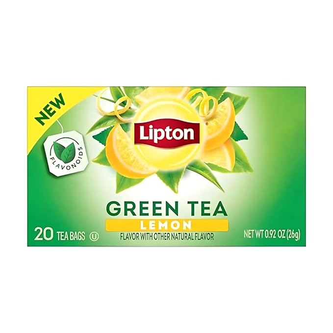 Lipton Peach Mango Black Tea, Lemon Green Tea, Lemon Black Tea 20CT (1ea) (Variety Pack)