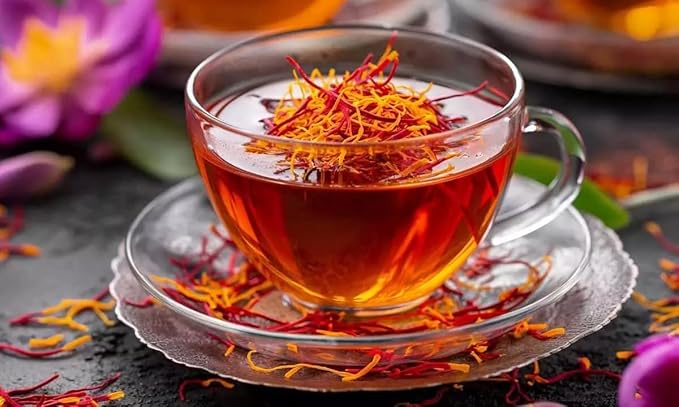 Lavitali Saffron Tea – 100% Pure Saffron Threads, Premium Herbal Loose Leaf Tea, Natural Aroma, No Additives or Preservatives (2 Gram)