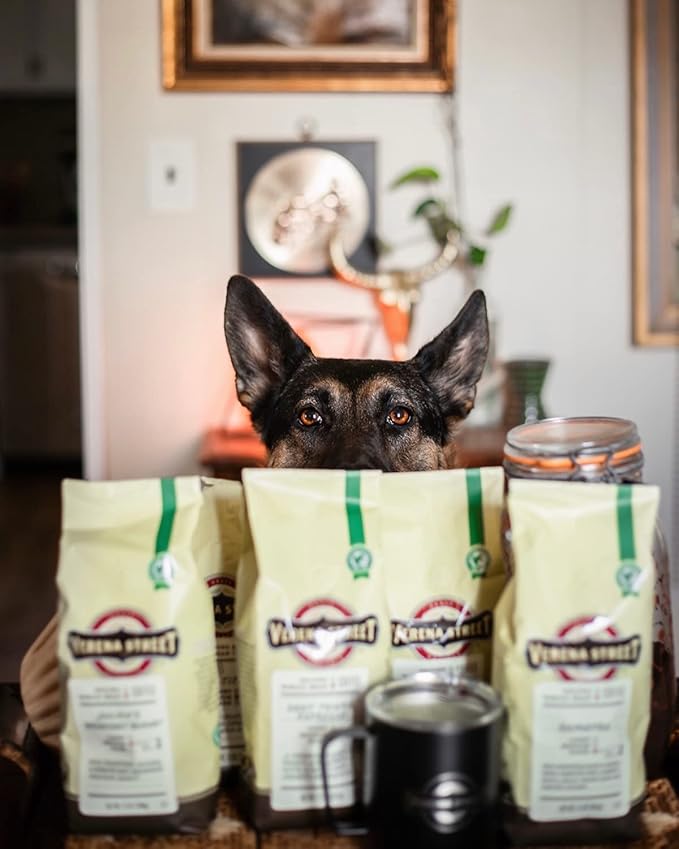 Verena Street 10 Ounce Ground, Swiss Water Process Decaf, Mississippi Grogg Decaffeinated, Medium Roast Rainforest Alliance Certified Arabica Coffee