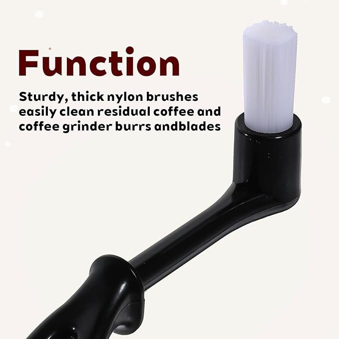 2 Pieces Espresso Machine Cleaning Brush Kit Espresso Cleaner Brushes Coffee Cleaning Brush with Spoon Head for Coffee Grinder and Espresso Cleanings Home Kitchen Accessories