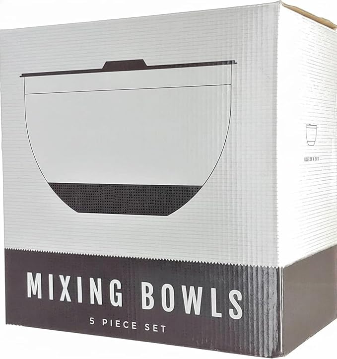 Stainless Steel Mixing Bowls with Lids and Non Slip Bases (Set of 5, Pink)