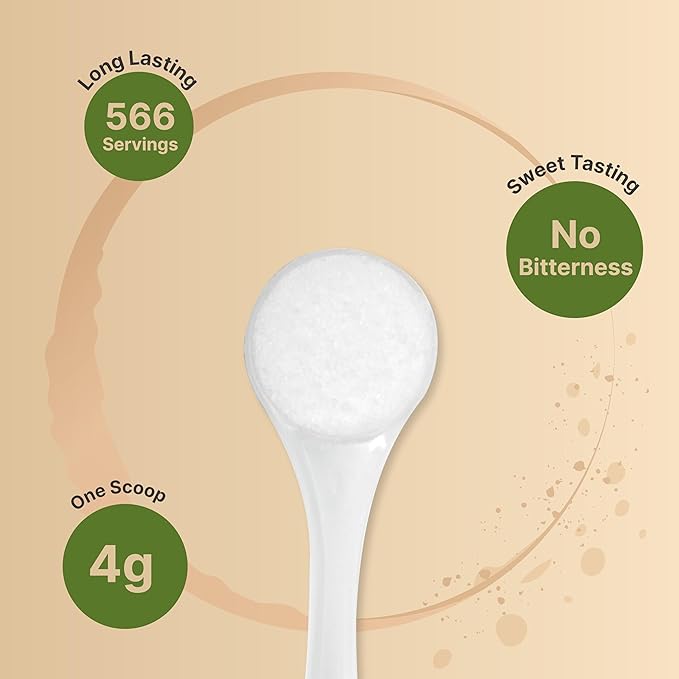 NatureBell Allulose Sweetener, 5 Lbs | Keto & Vegan-Friendly, White Sugar Substitute | 0 Calorie, 0 Sugar, 0 Net Carb, Non-Glycemic, Browns Like Table Sugar | Bulk Supply for Baking & Beverages