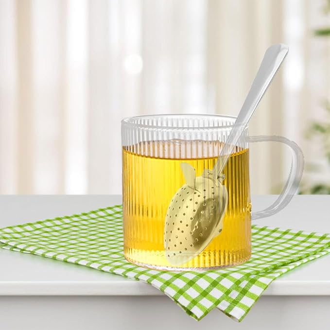 2PCS Tea Strainers, Stainless Steel Tea Diffuser Spoons with Long Handle for Loose Tea Leaf Coffee Herb