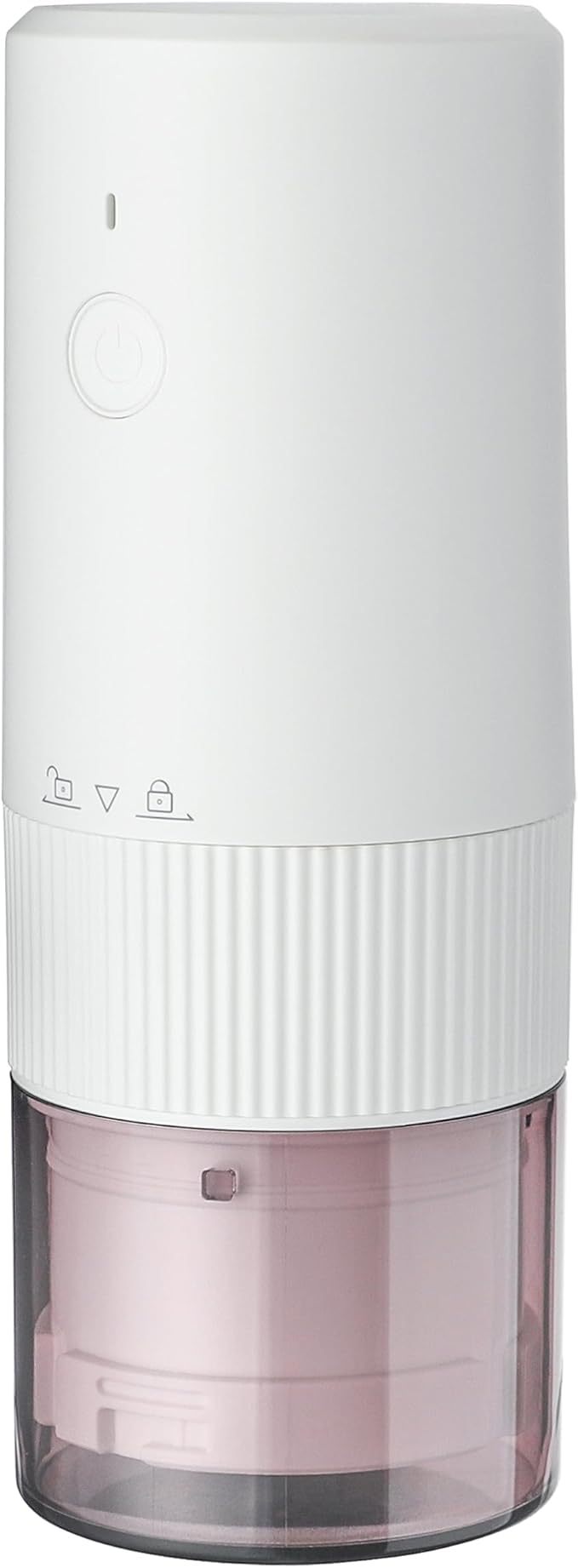 Electric Coffee Grinder Automatic Conical Burr Coffee Grinder with Precise Adjustable Settings, Portable Coffee Grinders for Travel (White)