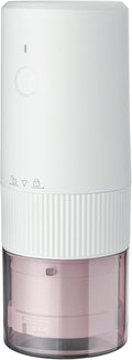 Electric Coffee Grinder Automatic Conical Burr Coffee Grinder with Precise Adjustable Settings, Portable Coffee Grinders for Travel (White)