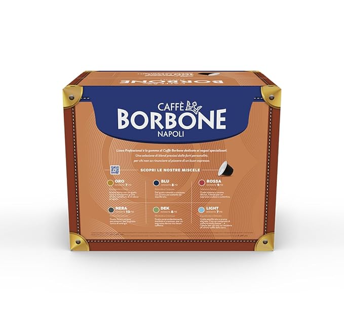 Caffè Borbone Blue Blend Nespresso Compatible Espresso Coffee Pods, 100 Count Espresso Pods