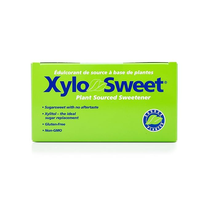 Xlear XyloSweet Plant Sourced Xylitol Sweetener - Pure Natural Sugar Substitute, Granules, Non-GMO, Gluten-Free, 100 Packets (Pack of 2)