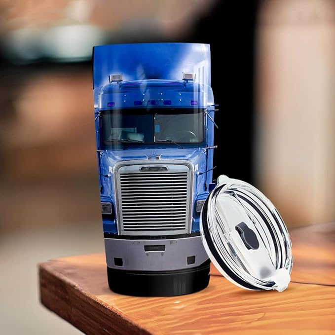 winorax Truck Driver Gifts Trucker Tumbler Stainless Steel Tumblers Coffee Travel Mug 20oz Birthday Christmas Fathers Day Trucks Gifts For Truckers Dad Husband Men Drivers