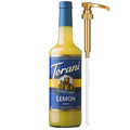 Torani Sugar Free Syrup, Lemon Flavoring for Drinks, Zero Calorie, Glass Bottle with Pump Included, 25.4 Fl Oz