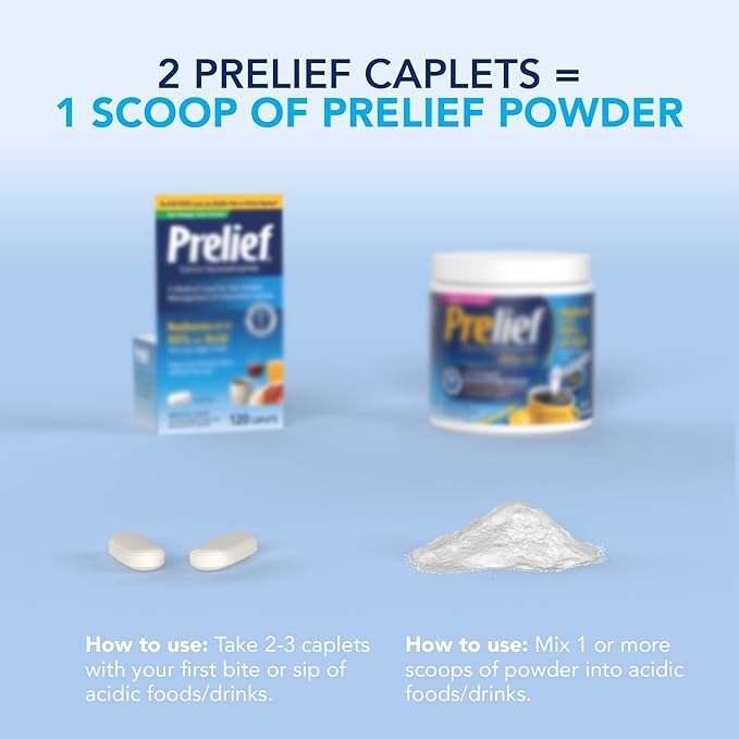 PRELIEF Powder Jar with Serving Scoop, 100 Servings